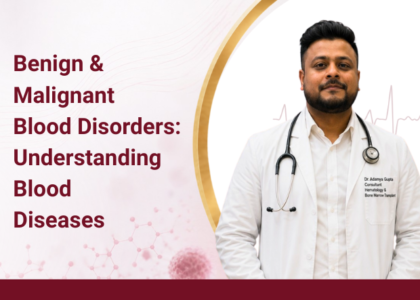 Blood disorders illustration representing hematology care by Dr. Adamya Gupta, Hemato-Oncologist in Raipur.