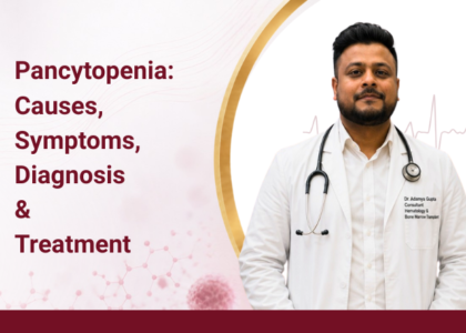Pancytopenia blood disorder illustration by Dr. Adamya Gupta, Best Hematologist in Raipur.